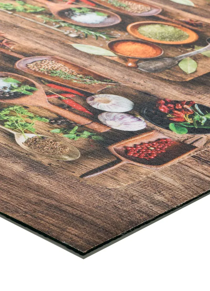 Alfombra de cocina antideslizante Ricci Herbs Multicolor