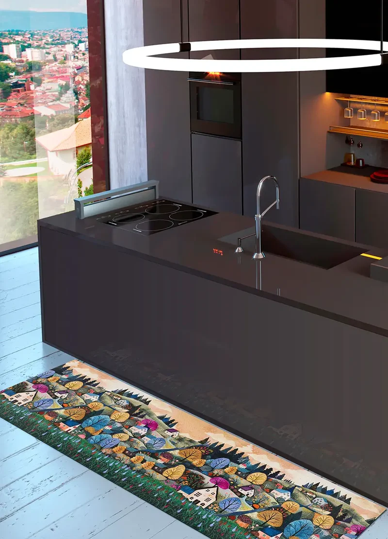 Alfombra de cocina antideslizante Ricci Ortisei Multicolor