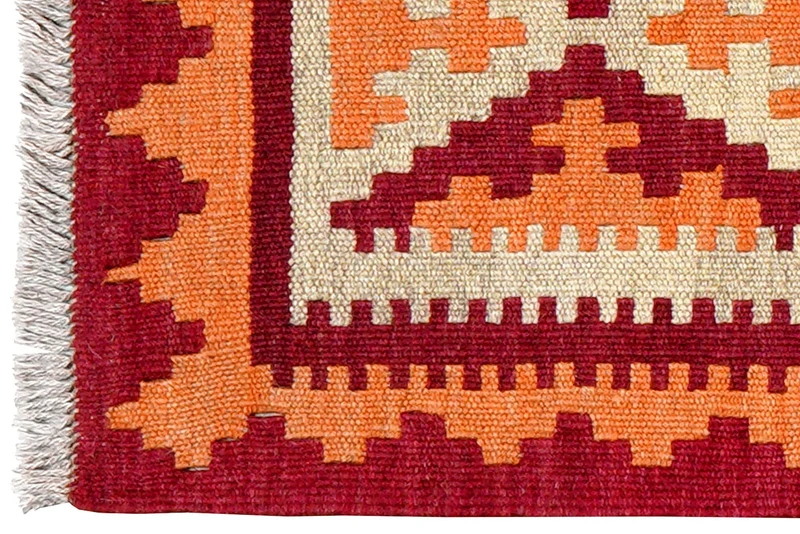Kelim Gashgai · Handgewebt – Beige, 68x44 cm