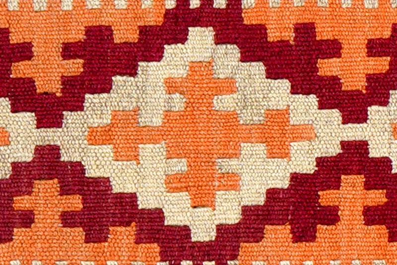 Kelim Gashgai · Handgewebt – Beige, 68x44 cm