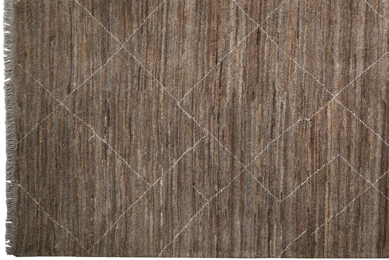 Gabbeh Basi · Handgeknüpft – Braun, 289x207 cm