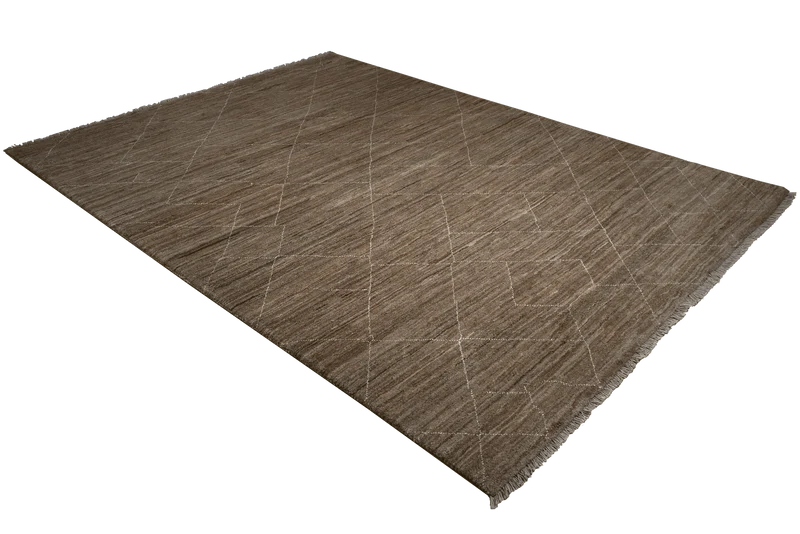 Gabbeh Basi · Handgeknüpft – Braun, 289x207 cm