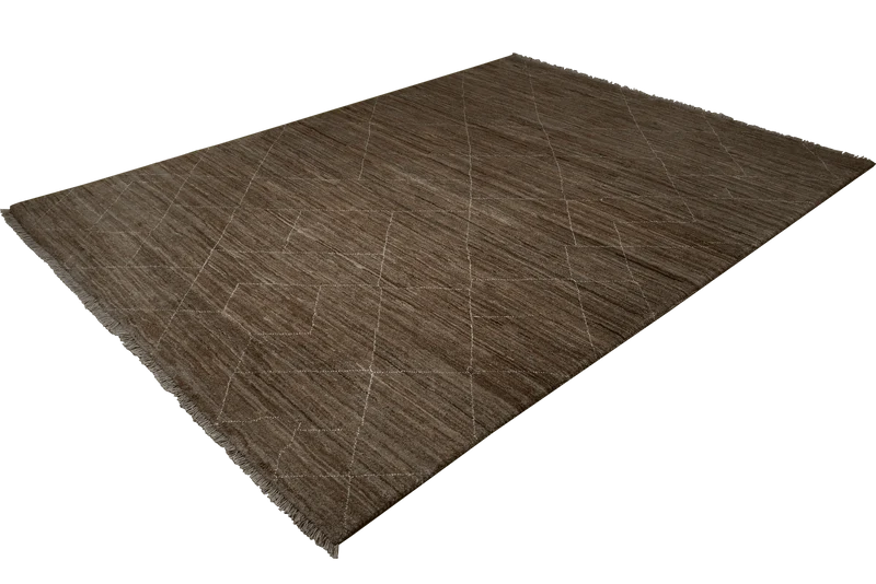 Gabbeh Basi · Handgeknüpft – Braun, 289x207 cm