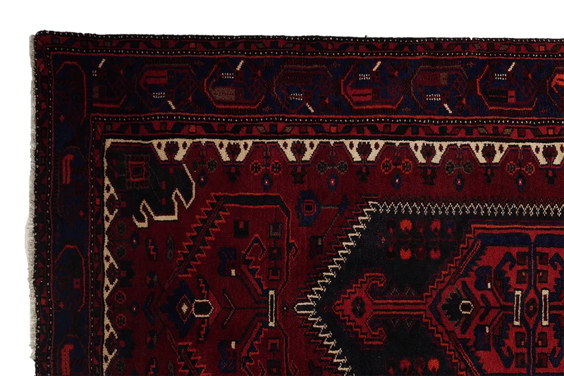 Khamseh · Handgeknüpft – Rot, 255x144 cm