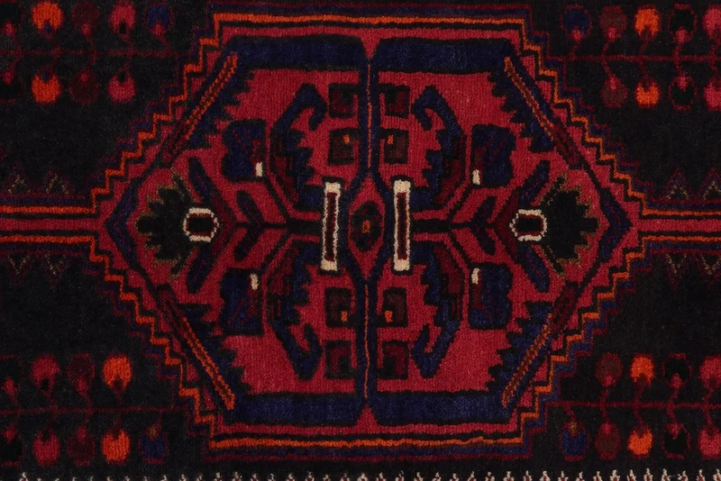 Khamseh · Handgeknüpft – Rot, 255x144 cm
