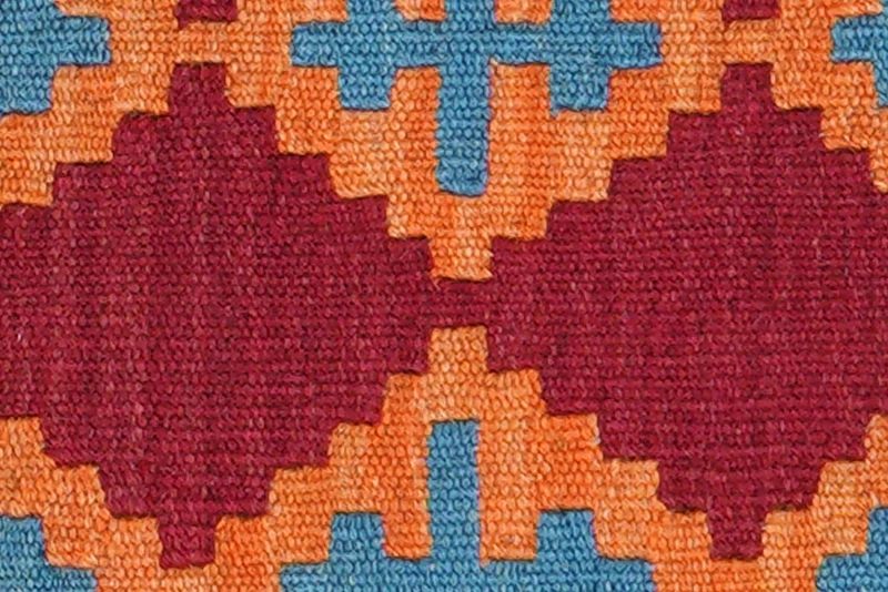 Kelim Gashgai · Handgewebt – Rot, 62x42 cm