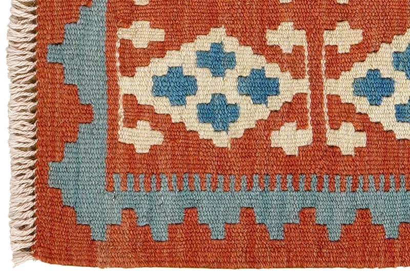 Kelim Gashgai · Handgewebt – Rot, 64x43 cm