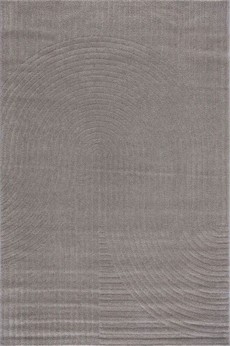 Kurzflor Teppich Wohnzimmer – Moderner Design Teppich mit Struktur, weich, pflegeleicht, in Creme, Beige & Taupe