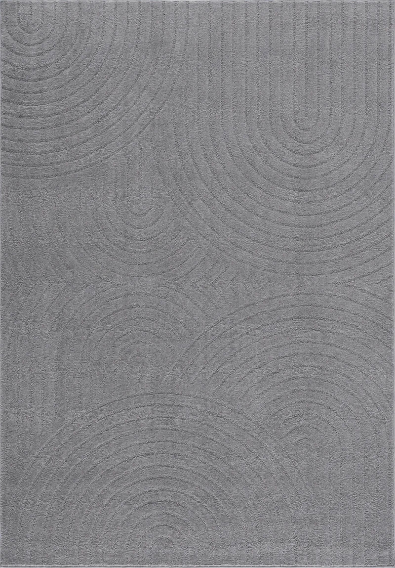 Kurzflor Teppich Wohnzimmer – Moderner Design Teppich mit Struktur, weich, pflegeleicht, in Creme, Beige & Taupe