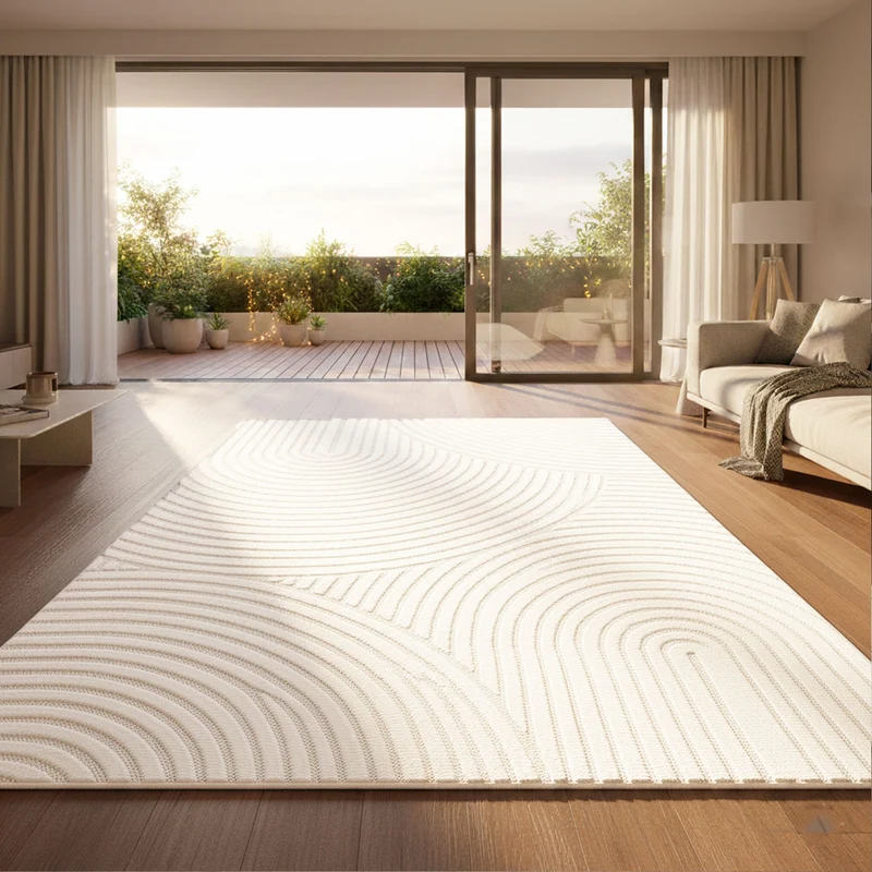 Moderner Kurzflor Teppich Wohnzimmer Schlafzimmer Skandinavisch In&Outdoor geeignet