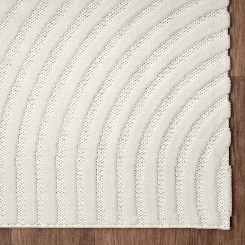 Moderner Kurzflor Teppich Wohnzimmer Schlafzimmer Skandinavisch In&Outdoor geeignet