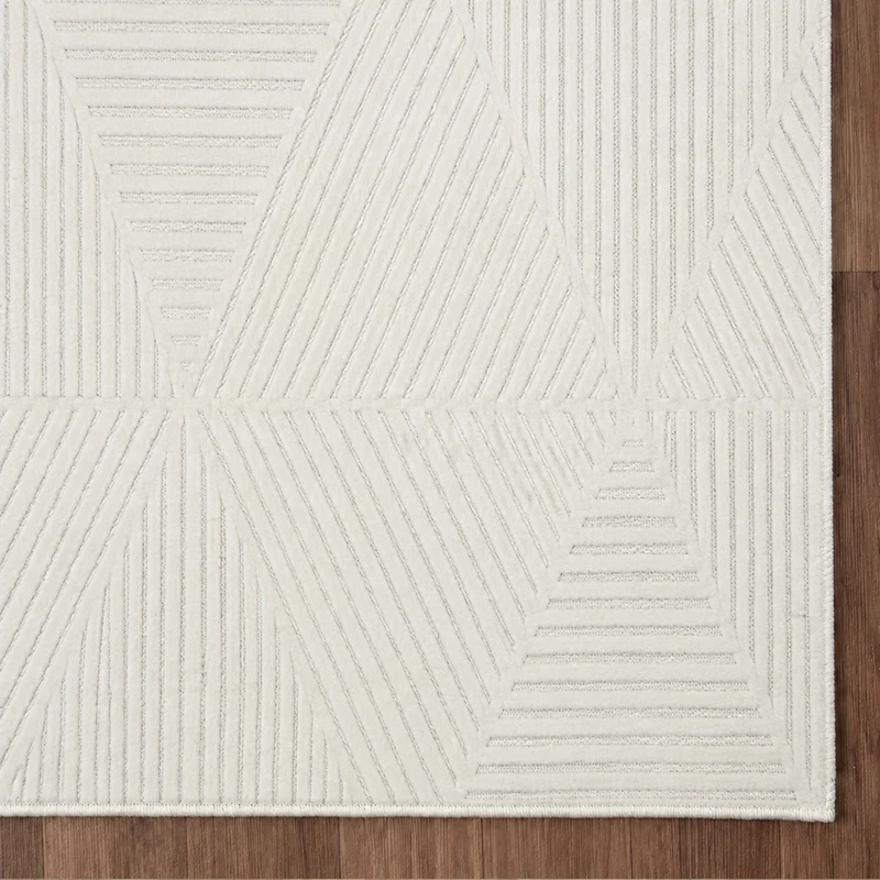Moderner Kurzflor Teppich Wohnzimmer Schlafzimmer Skandinavisch In&Outdoor geeignet