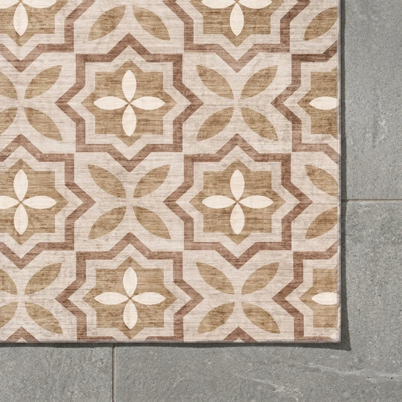 Geometrischer Outdoor Teppich - Mosaic Medina Terracotta