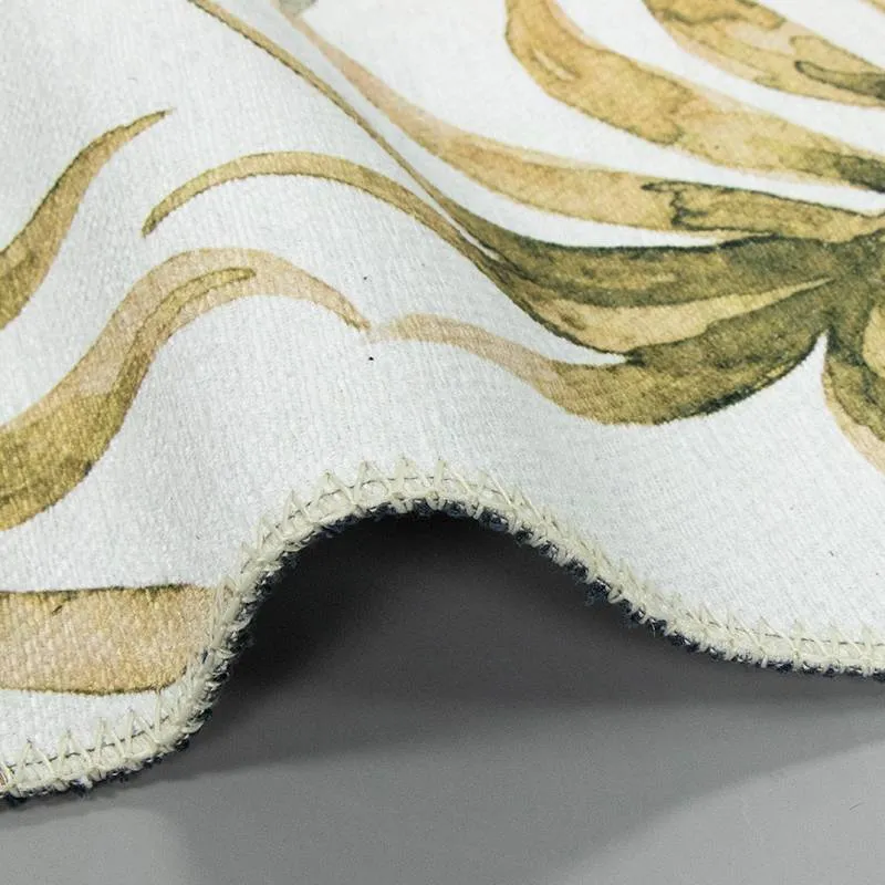 Boho Teppich - Palmier Blätter Naturel
