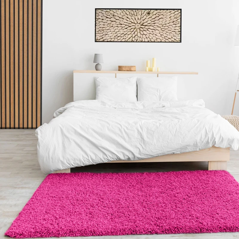 Hochflor Teppich Prime Shaggy Langflor Wohnzimmer Schlafzimmer Rund Farbig