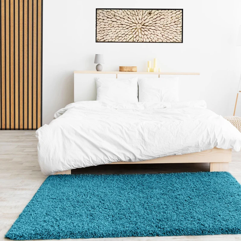 Hochflor Teppich Prime Shaggy Langflor Wohnzimmer Schlafzimmer Rund Farbig