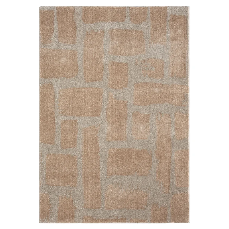 Teppich Kurzflor Wohnzimmer Schlafzimmer Hochwertig Steinmuster Grau Anthrazit