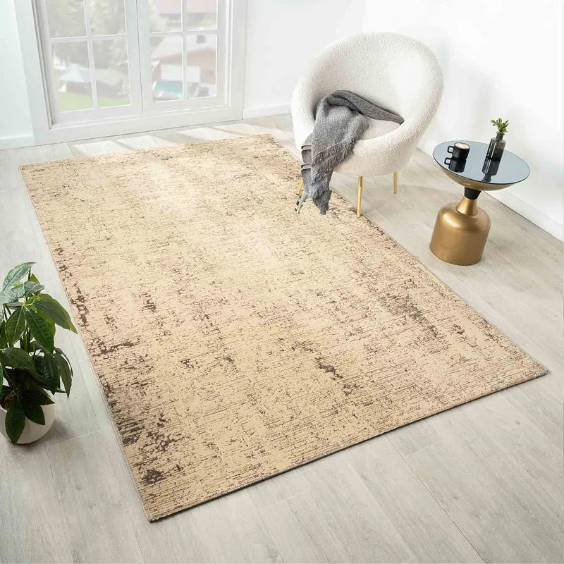 Teppich Wohnzimmer Schlafzimmer Kurzflor Palmen Muster Blumen Lurex