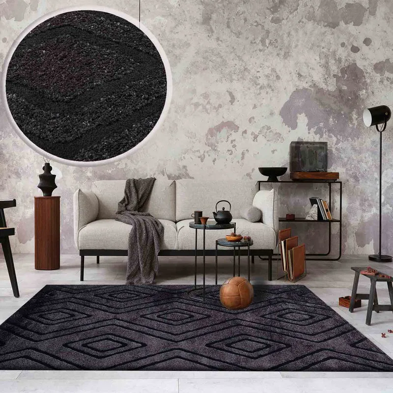 Teppich Modern Super Weich Wohnzimmer Teppich, 3D Effekt, Skandinavisch