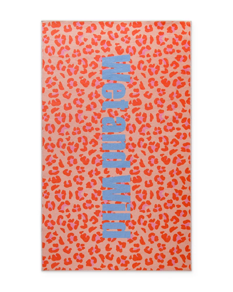 Badteppich mit buntem Leo Print "WetAndWild" WECONhome