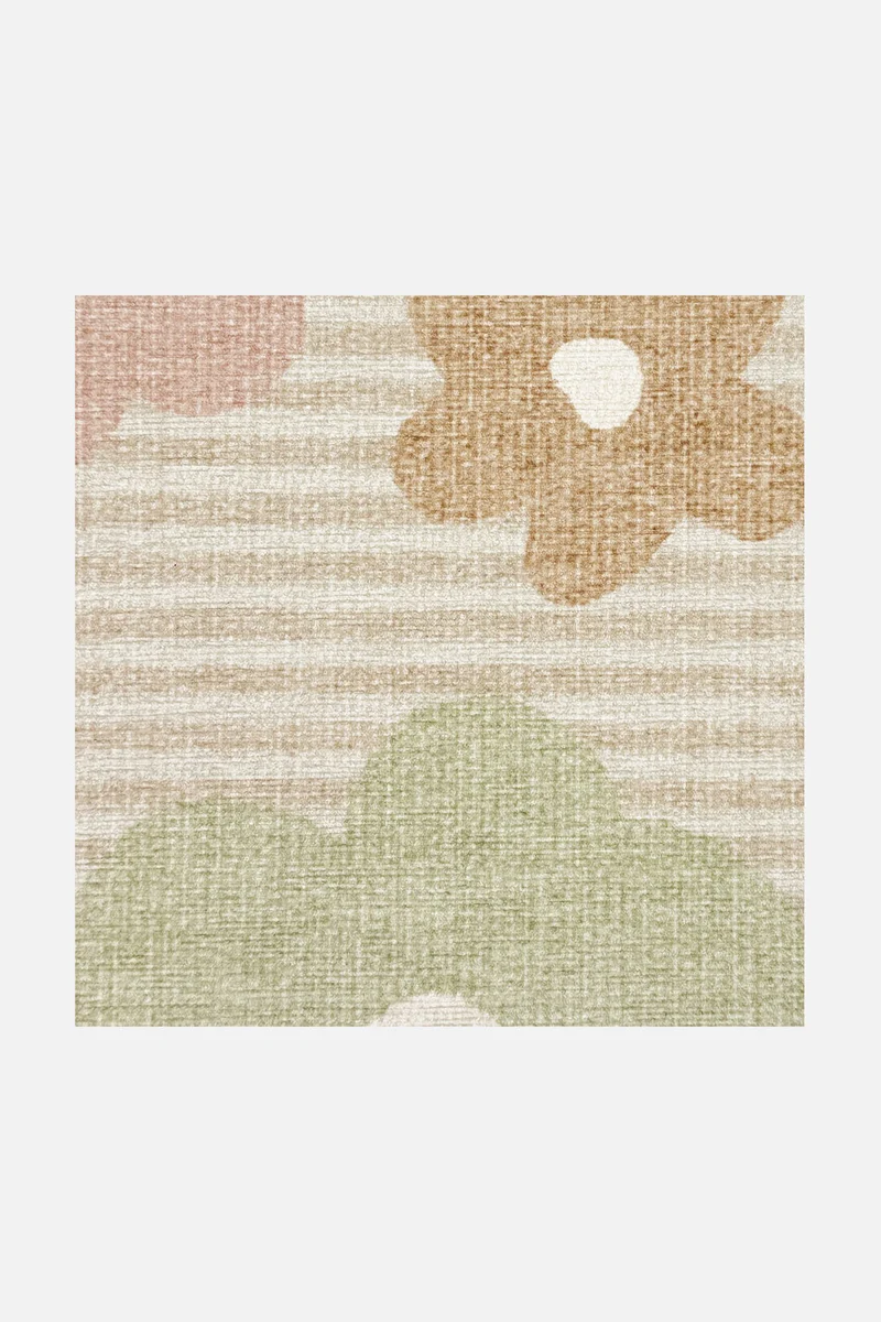 Blumenwiese Taupe Teppich