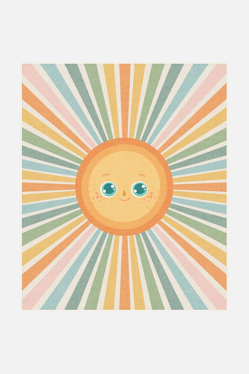 Sonne Bunt Teppich