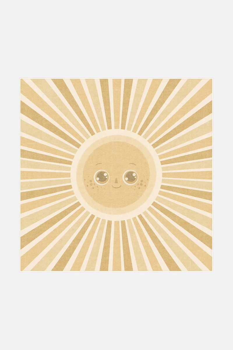 Sonne Gelb Teppich