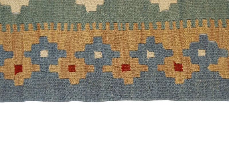 MY-RUG Teppich "Kelim" Rauten-& Diamantmuster, Handgewebt