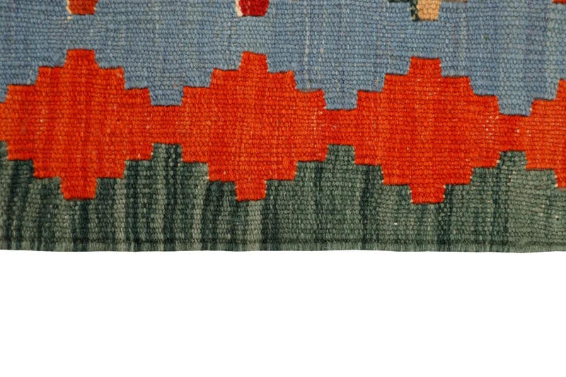 MY-RUG Teppich "Kelim" Rauten-& Diamantmuster, Handgewebt