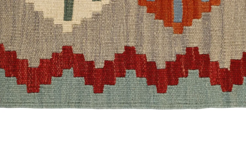 MY-RUG Teppich "Kelim" Rauten-& Diamantmuster, Handgewebt