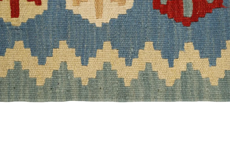 MY-RUG Teppich "Kelim" Rauten-& Diamantmuster, Handgewebt
