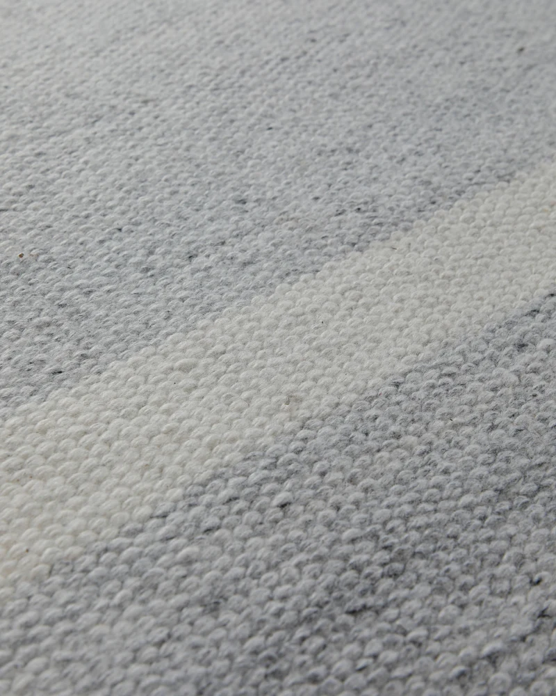 Handwebteppich Polypropylen outdoor Streifen rosé grau 160x230 cm