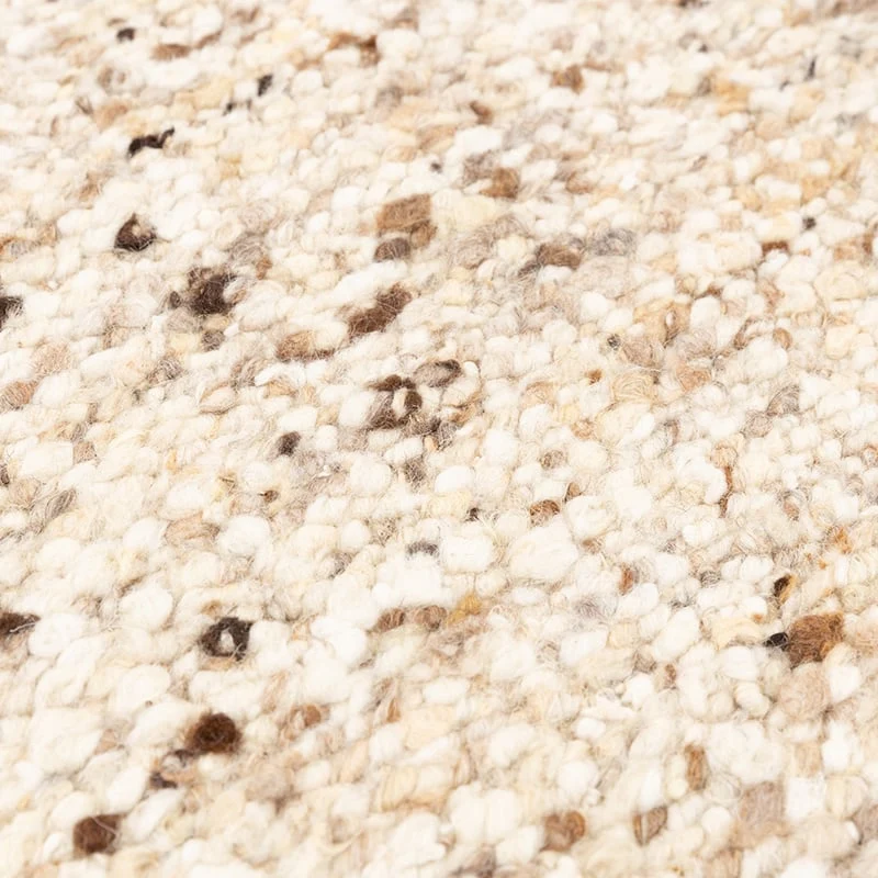 Wollteppich - Nero Beige Meliert
