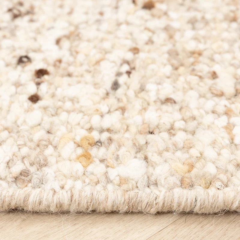 Wollteppich - Nero Beige Meliert