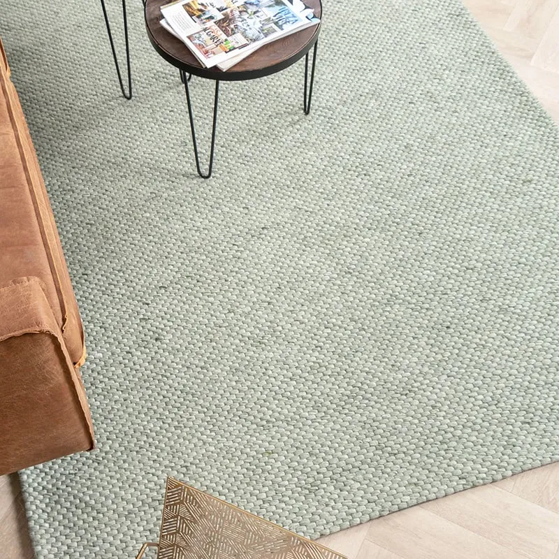 Wollteppich - Melange Mint