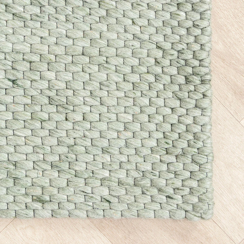 Wollteppich - Melange Mint