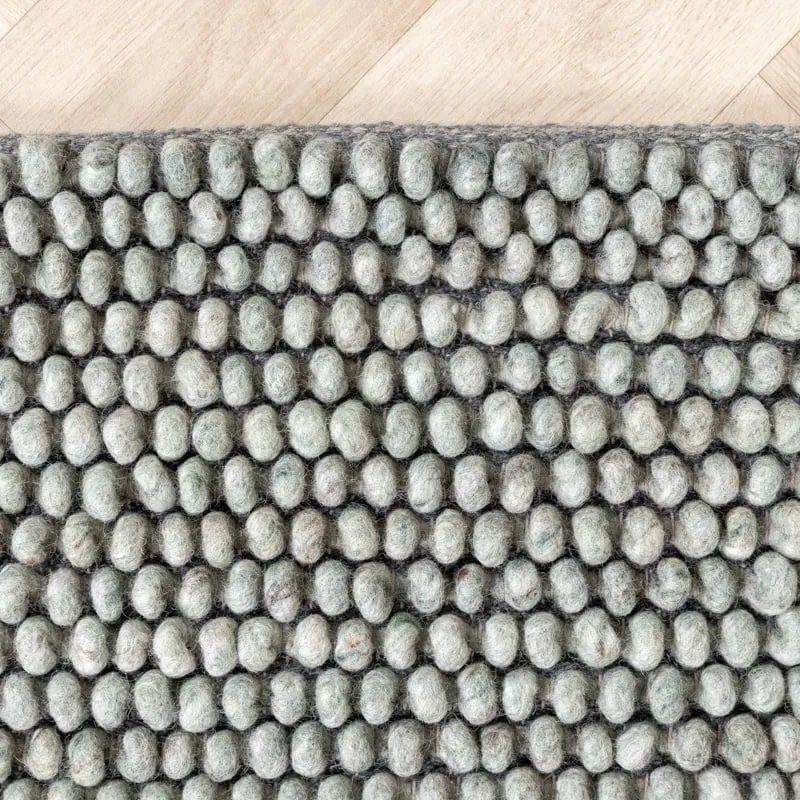 Wollteppich - Luminous Grün Grau