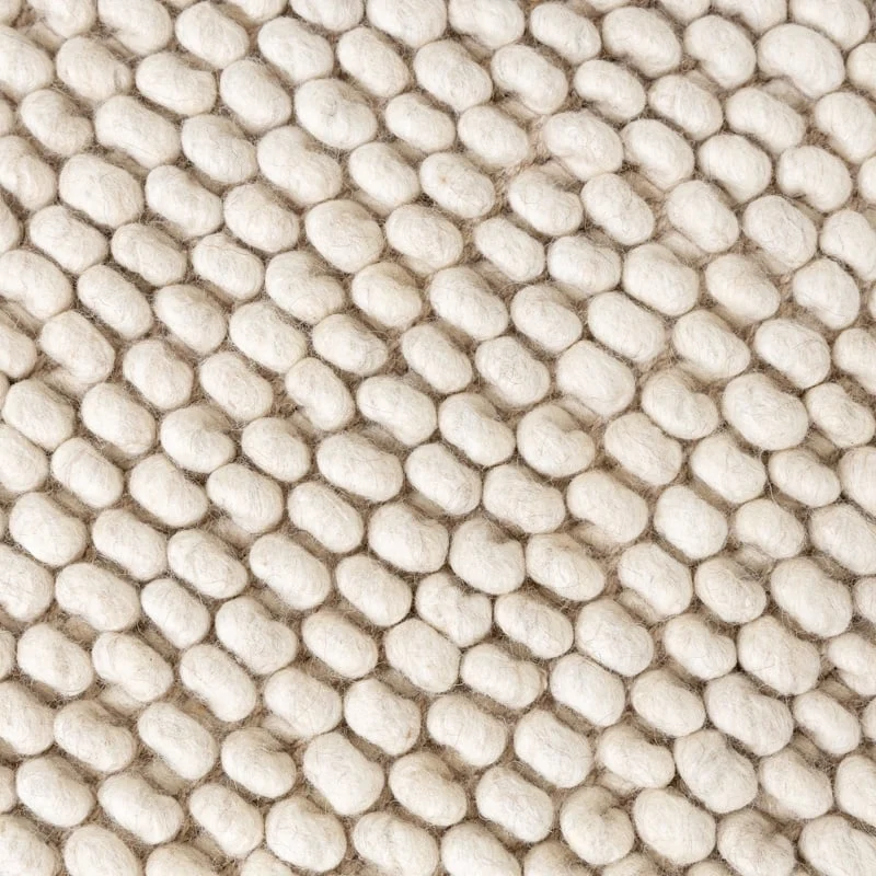 Wollteppich - Luminous Creme Weiß