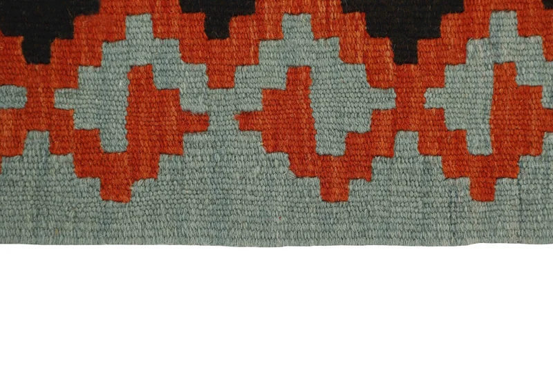 MY-RUG Teppich "Kelim" Rauten-& Diamantmuster, Handgewebt