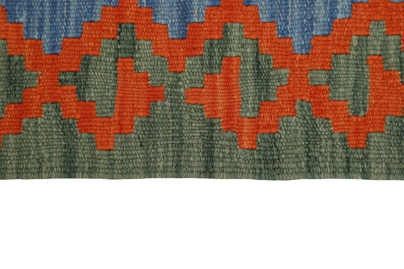 MY-RUG Teppich "Kelim" Rauten-& Diamantmuster, Handgewebt
