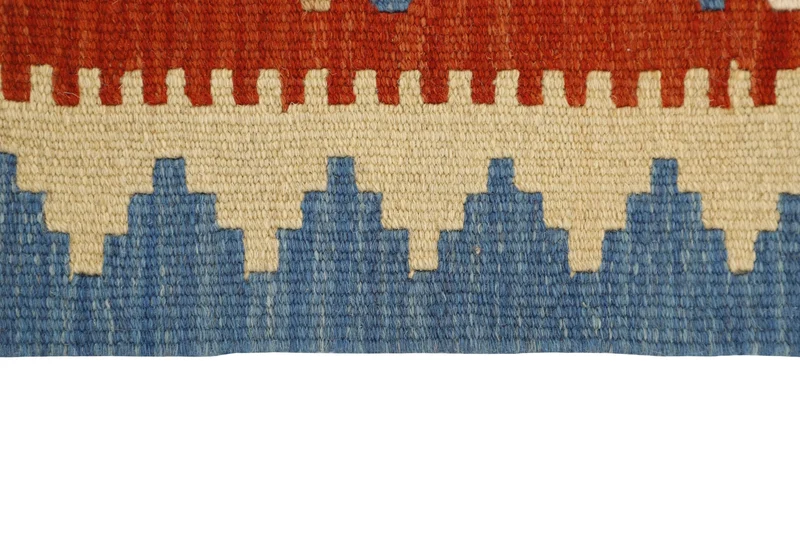 MY-RUG Teppich "Kelim" Rauten-& Diamantmuster, Handgewebt