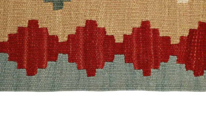 MY-RUG Teppich "Kelim" Rauten-& Diamantmuster, Handgewebt