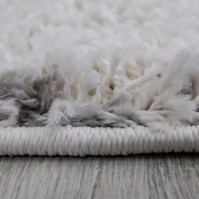 Hochflor Teppich, Weicher Wohnzimmer Shaggy Skandinavischer Stil Raute