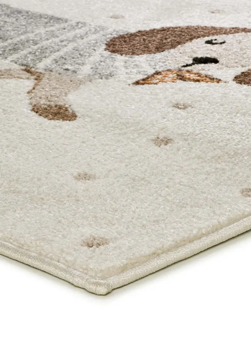 Alfombra infantil perros salchicha Beats 40485 Blanco