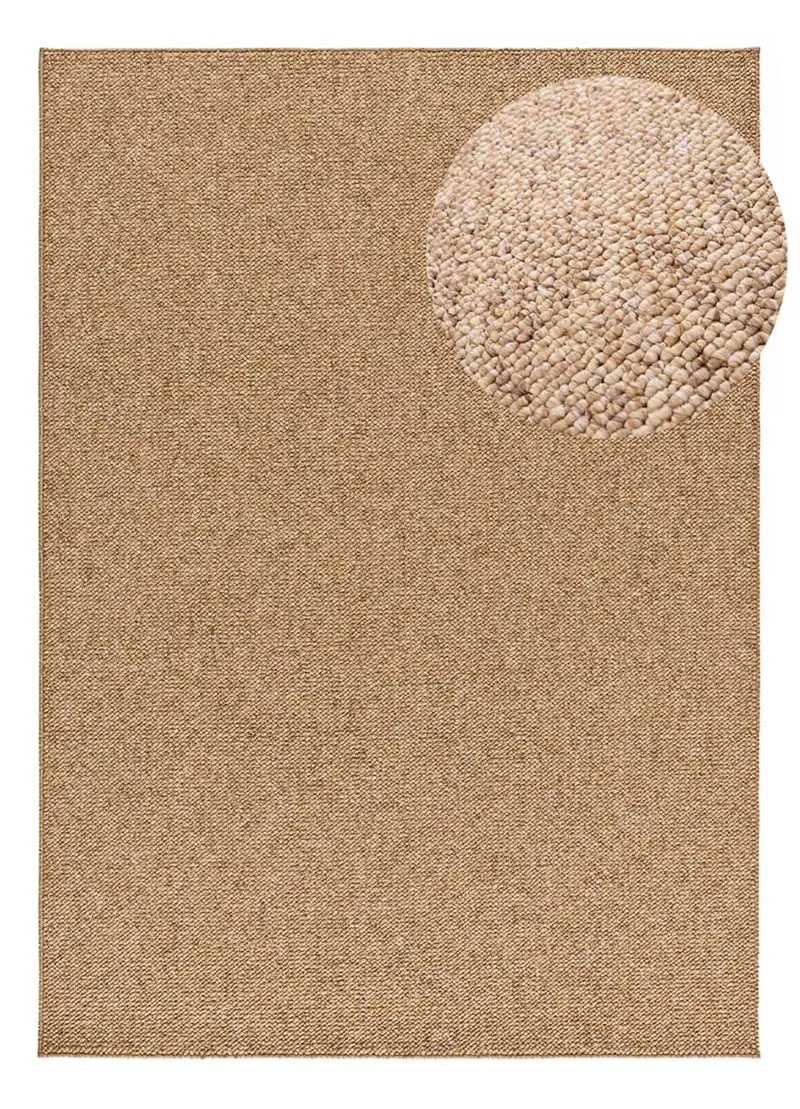 Alfombra lavable tejido en bucle Petra Liso Natural