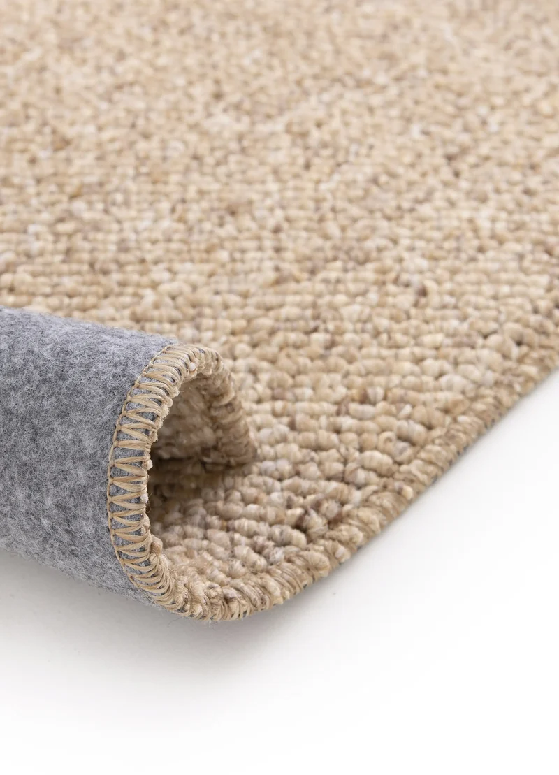 Alfombra lavable tejido en bucle Petra Liso Natural