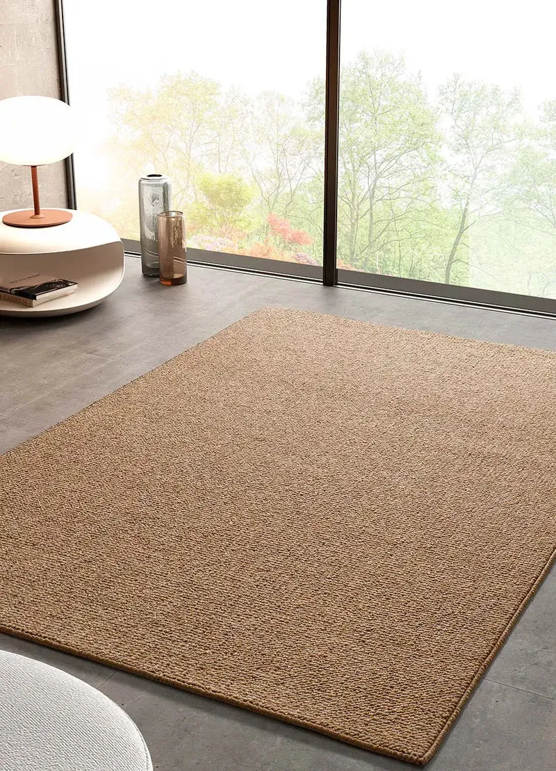 Alfombra lavable tejido en bucle Petra Liso Natural