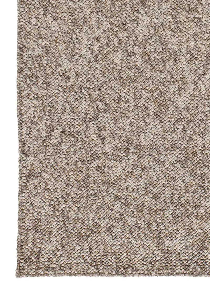 Alfombra a medida lavable tejido en bucle Petra Liso Gris