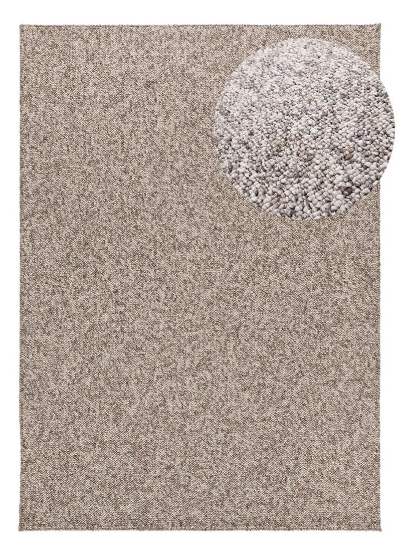 Alfombra lavable tejido en bucle Petra Liso Gris