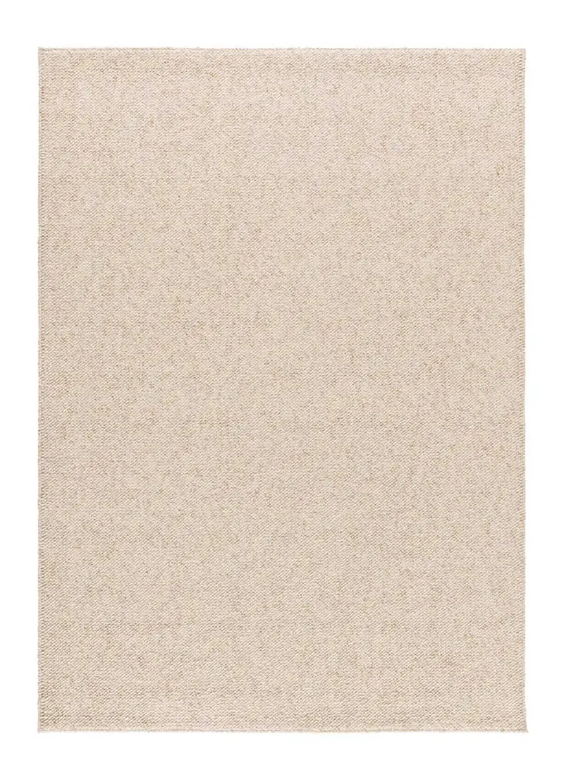 Alfombra a medida lavable tejido en bucle Petra Liso Blanco